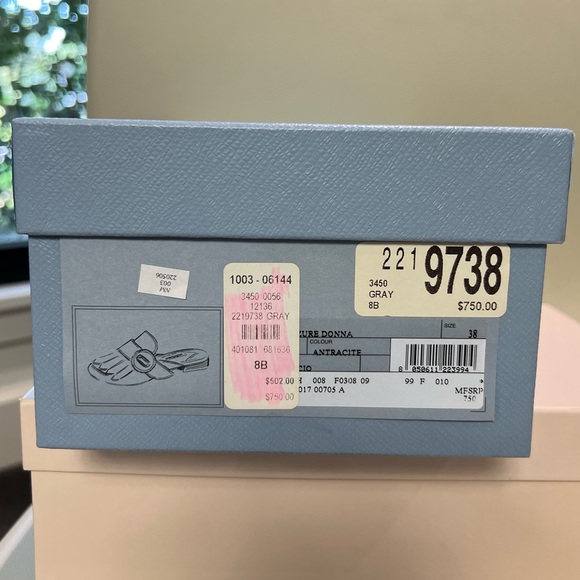 Prada Gray Suede Mule - Picture 8 of 11